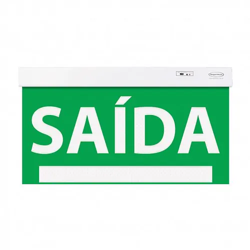 Balizamento de Saida Slim 2 Faces Verde 50 x 25cm